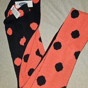 Old Navy Womens OS Scarf - Hot Pink and Navy Polka Dots - Reversible.